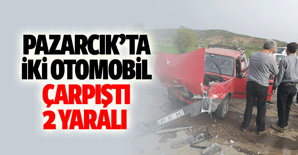 Pazarcık’ta İki Otomobil Çarpıştı: 2 Yaralı