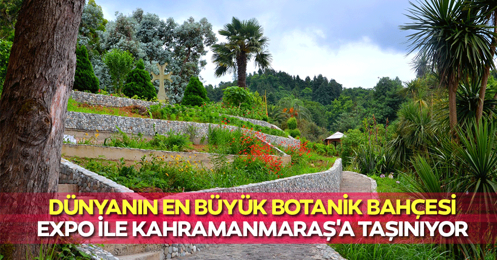 Dünyanın en büyük botanik bahçesi, EXPO ile Kahramanmaraş'a taşınıyor