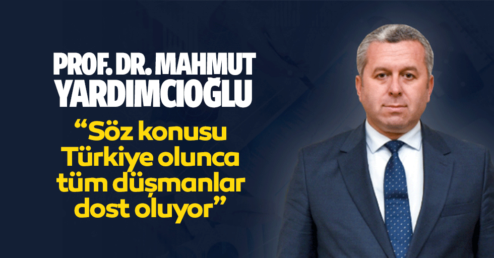 Yardımcıoğlu, “Söz konusu Türkiye olunca tüm düşmanlar dost oluyor”