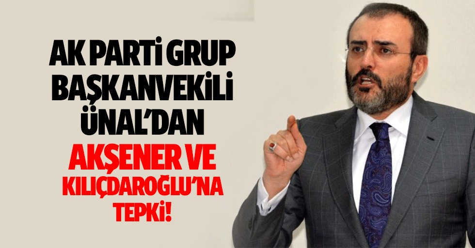 AK Parti Grup Başkanvekili Ünal'dan Akşener ve Kılıçdaroğlu'na Tepki