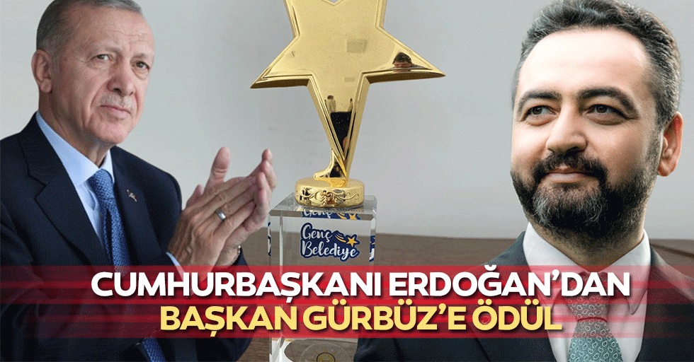 Cumhurbaşkanı Erdoğan’dan Başkan Gürbüz’e Ödül