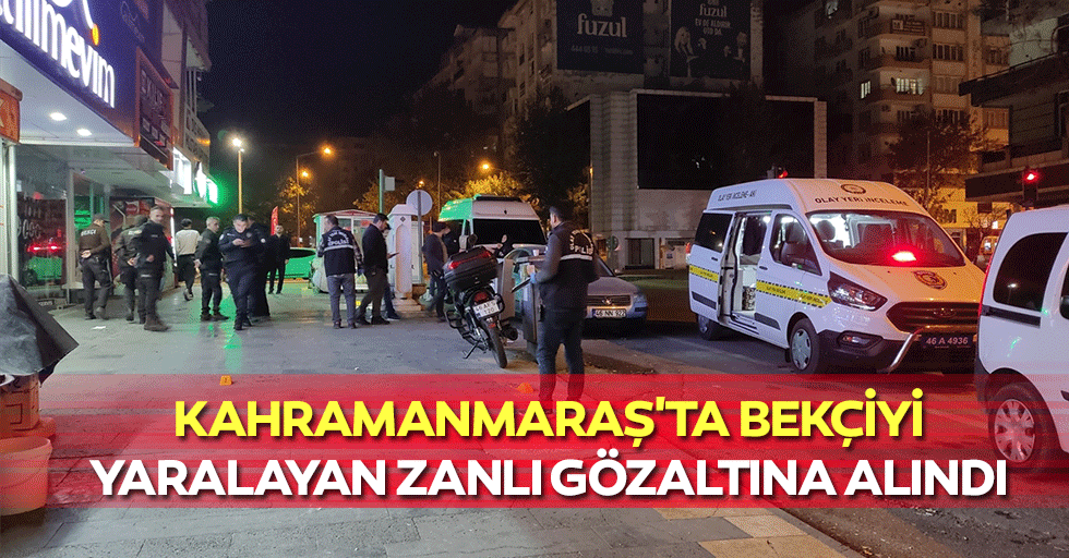 Kahramanmaraş'ta bekçiyi yaralayan zanlı gözaltına alındı