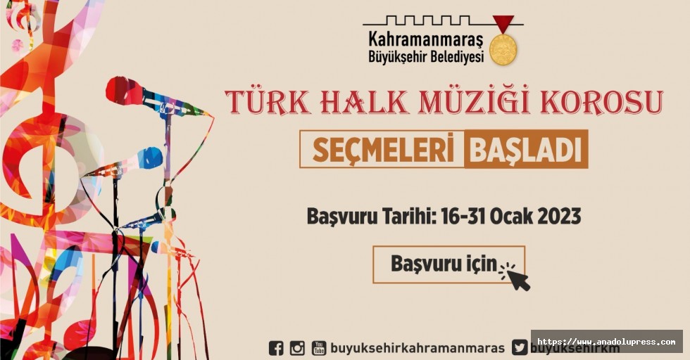 Türk Halk Müziği ve Çocuk Korosu Başvuruları Başladı!