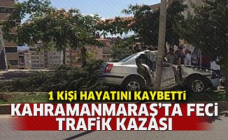 Kahramanmaraş'ta feci trafik kazası! 1 kişi öldü