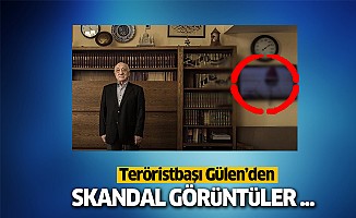Teröristbaşı Gülen’den skandal görüntüler!