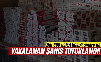 Bin 590 Paket Kaçak Sigara ile Yakalanan Şahıs Tutuklandı!