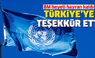 BM heyeti konteynır kenti gezdi, Türkiye’ye teşekkür etti