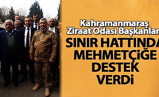 Ziraat odası başkanlarından sınır hattında Mehmetçiğe destek!