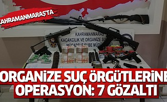 Kahramanmaraş'ta Organize Suç Örgütlerine Operasyon: 7 Gözaltı