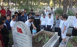 Ülkücü şehit Bleda Aybars tekin vefatının yıldönümünde mezarı başında anıldı!