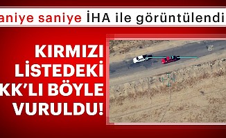 Kırmızı listedeki PKK'lının vurulma anına ait görüntüler ortaya çıktı