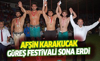 Afşin Karakucak Güreş Festivali Sona Erdi