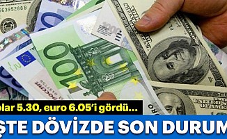 Dolar 5.30 lirayı gördü, euro 6.05 liranın altında!