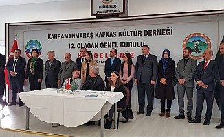 Kahramanmaraş Kafkas Kültür Derneği Yeni Yönetimini Seçti
