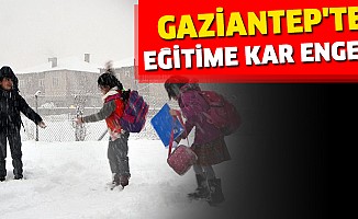 Gaziantep'te Eğitime Kar Engeli