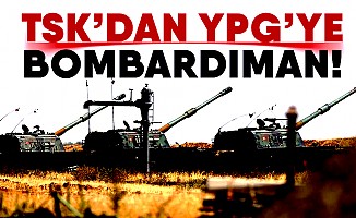 TSK YPG/PKK'lı teröristleri obüslerle vurdu