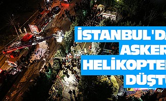İstanbul'da Askeri Helikopter Düştü