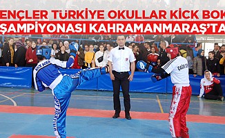 Gençler Türkiye Okullar Kick Boks Şampiyonası Kahramanmaraş’ta