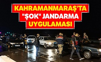 Kahramanmaraş'ta "Şok" Jandarma Uygulaması