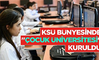 KSÜ Bünyesinde "Çocuk Üniversitesi" Kuruldu