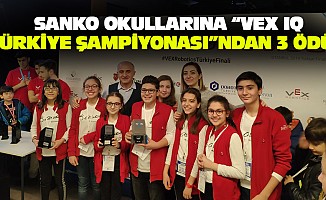 SANKO Okullarına “VEX IQ Türkiye Şampiyonası”ndan 3 Ödül