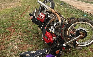 Kahramanmaraş'ta motosiklet devrildi: 1 yaralı