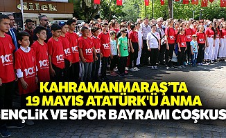Kahramanmaraş’ta 19 Mayıs Atatürk’ü Anma, Gençlik ve Spor bayramı coşkusu