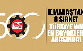 Kahramanmaraş’tan 8 şirket Türkiye’nin en büyükleri arasında