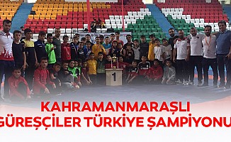 Kahramanmaraşlı güreşçiler Türkiye şampiyonu!