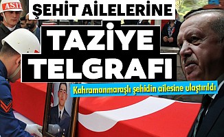 Başkan Erdoğan'dan şehit ailelerine başsağlığı telgrafı