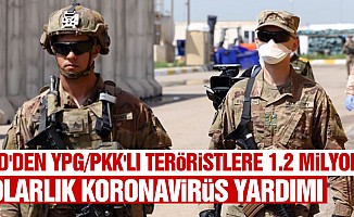 ABD'den YPG/PKK'lı Teröristlere 1.2 Milyon Dolarlık Koronavirüs Yardımı
