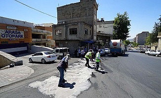 Kahramanmaraş sokaklarında kurban temizliği