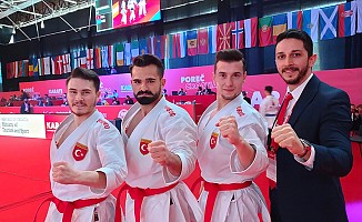 Karatede erkek kata milli takımı Avrupa şampiyonu oldu