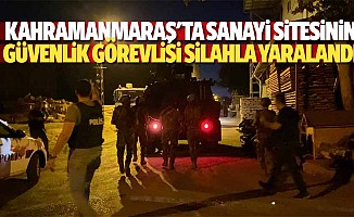 Kahramanmaraş'ta sanayi sitesinin güvenlik görevlisi silahla yaralandı