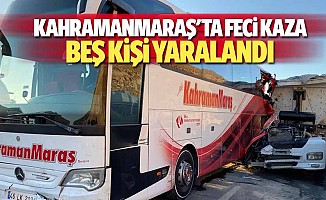 Kahramanmaraş'ta feci kaza, 5 kişi yaralandı