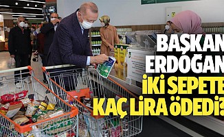 Başkan Erdoğan, 2 sepete kaç lira ödedi?