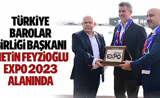 Türkiye Barolar Birliği Başkanı Metin Feyzioğlu Expo 2023 Alanında