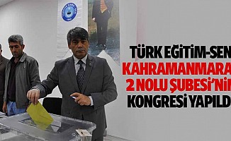 Türk Eğitim-Sen Kahramanmaraş 2 Nolu Şubesi'nin kongresi yapıldı