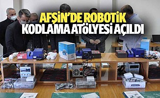 Afşin'de robotik kodlama atölyesi açıldı