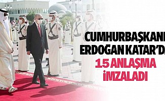 Cumhurbaşkanı Erdoğan Katar'da 15 Anlaşma İmzaladı