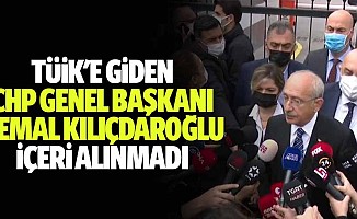 Tüik'e Giden Chp Genel Başkanı Kemal Kılıçdaroğlu İçeri Alınmadı