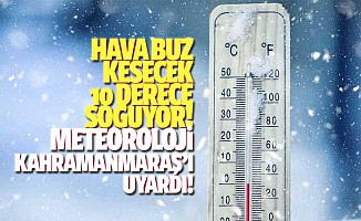Hava buz kesecek, 10 derece soğuyor! Meteoroloji Kahramanmaraş’ı uyardı!