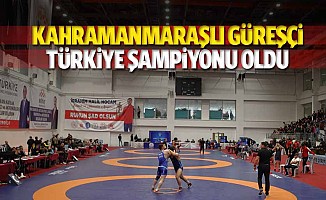 Kahramanmaraşlı güreşçi Türkiye şampiyonu oldu