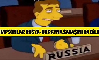 Simpsonlar Rusya- Ukrayna savaşını da bildi!