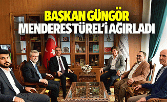 Başkan Güngör Menderes Türel'i Ağırladı