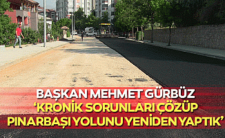 Başkan Mehmet Gürbüz, ‘Kronik sorunları çözüp, Pınarbaşı yolunu yeniden yaptık’