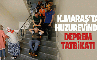 Kahramanmaraş'ta Huzurevinde deprem tatbikatı