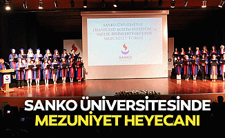 Sanko Üniversitesinde mezuniyet heyecanı