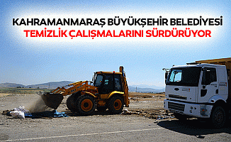 Kahramanmaraş Büyükşehir Belediyesi Temizlik Çalışmalarını Sürdürüyor