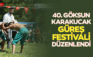 Kahramanmaraş'ta 40. Göksun karakucak güreş festivali düzenlendi